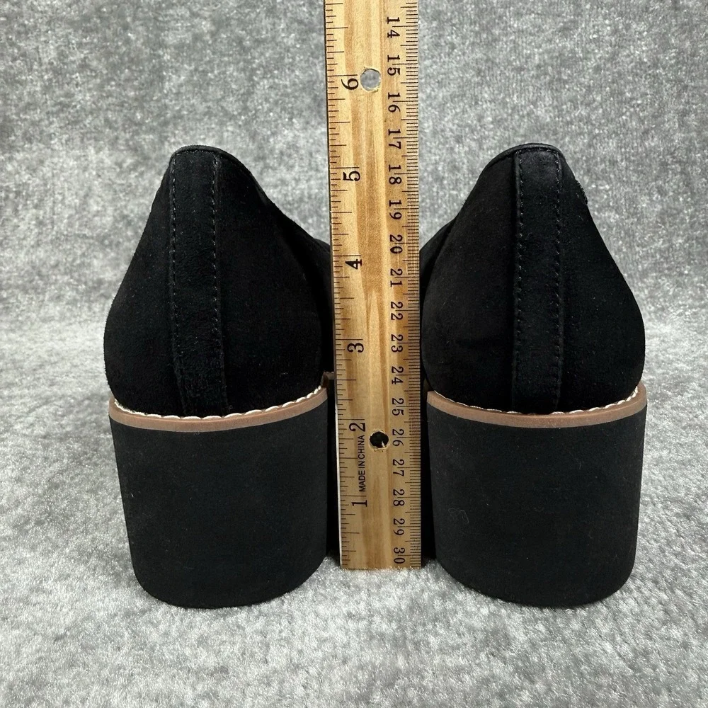 Vionic Willa Wedge‎ Shoes Women's 11 Black Slip On Suede Water Repellent